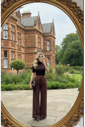 lessandmoretr Kumaş Palazzo Pantolon