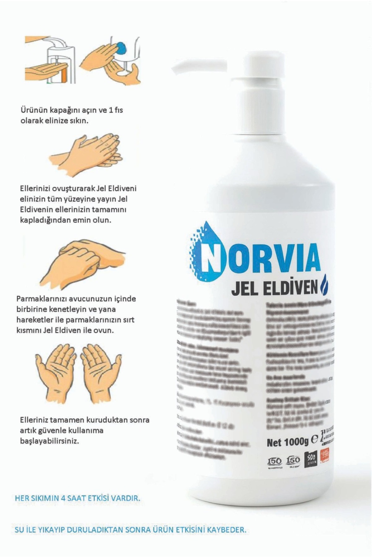 NORVİA Jel eldiven / Yağ,Kir,Slikon,Yapıştırıcı,Koruyucu El Jeli