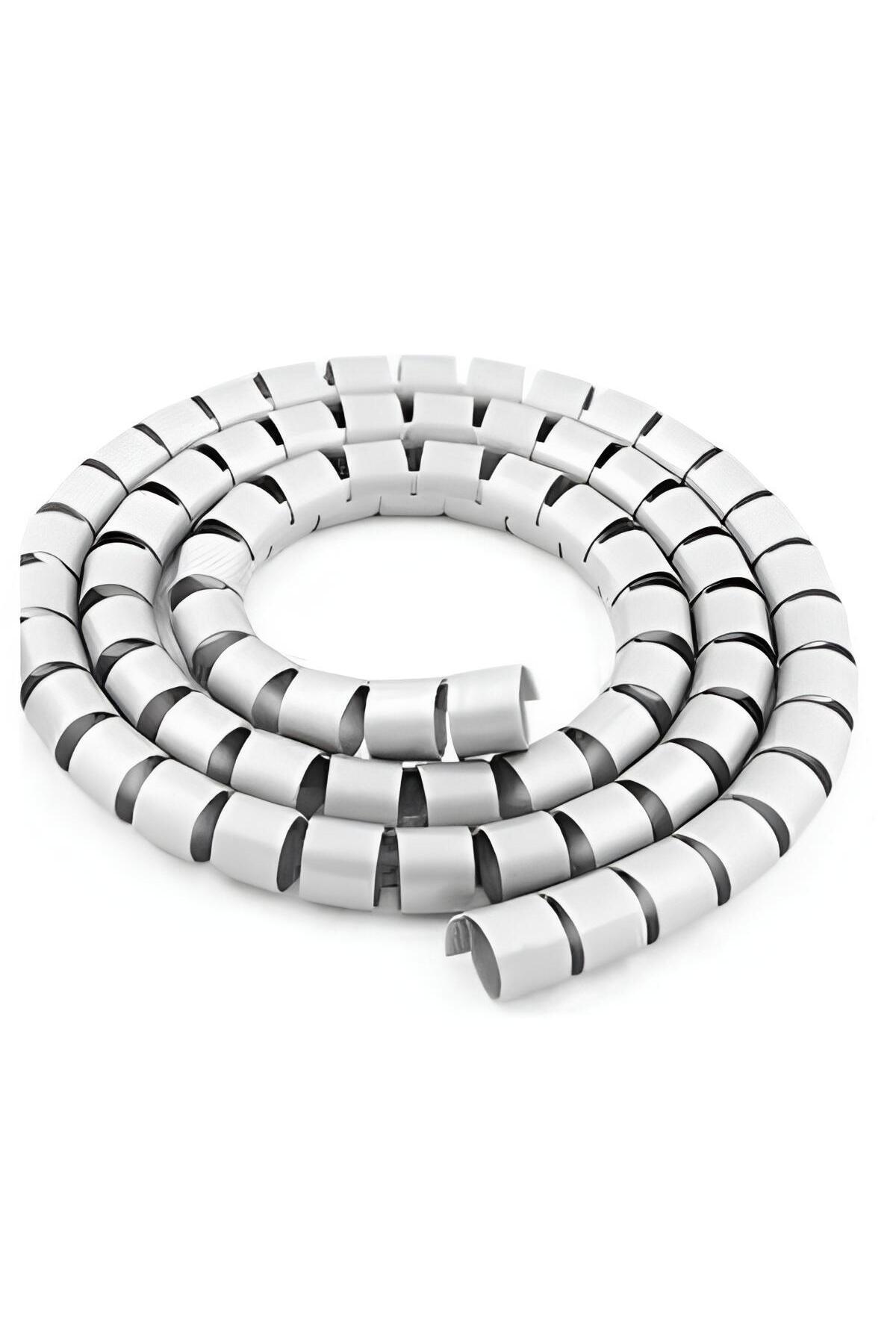 kadan enerji ve güvenlik sistemleri Spiral Kablo Kanalı Kablo Düzenleyici Toplayıcı Tutucu Beyaz 1 Metre