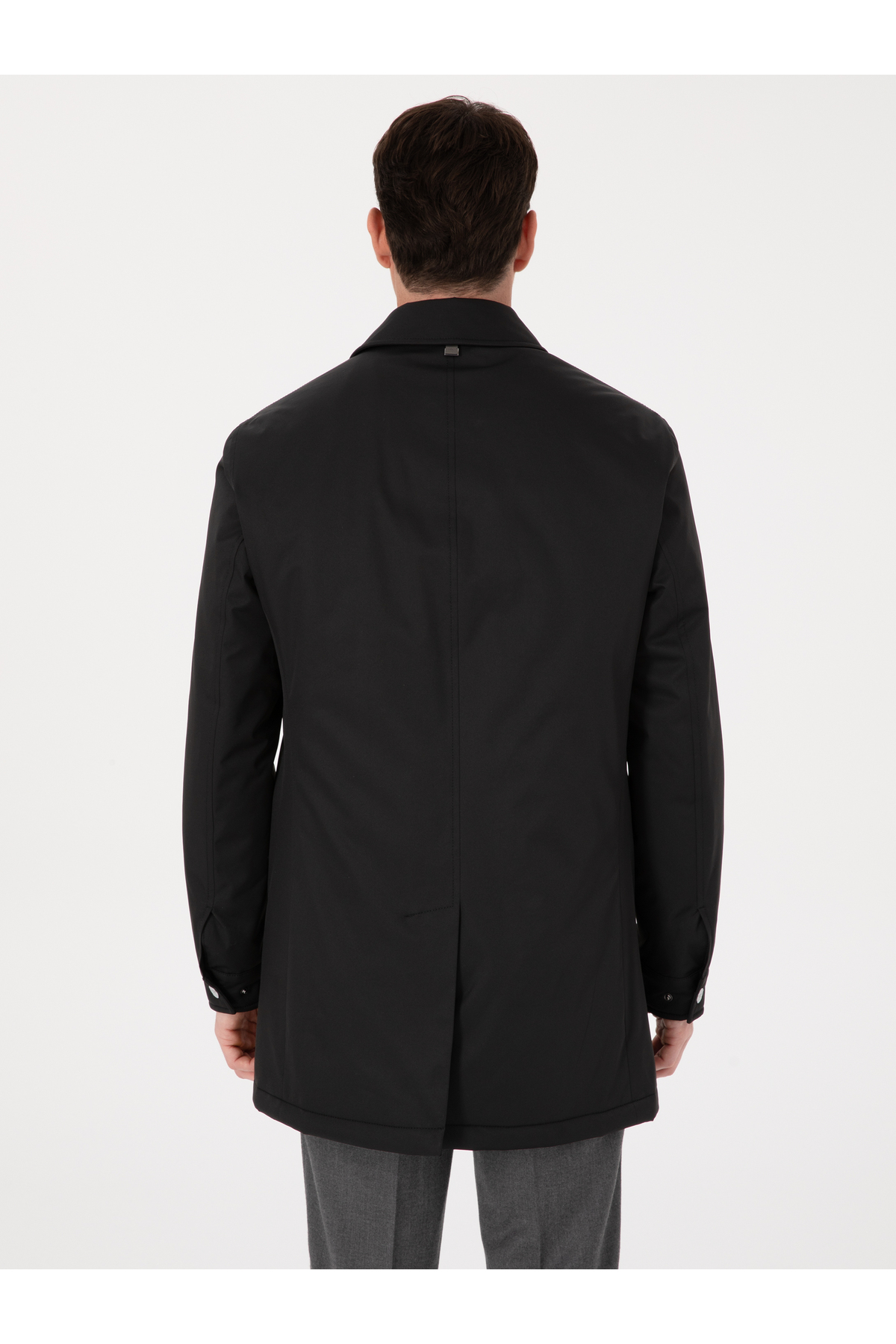 Cacharel  Siyah Gömlek Yaka Dolgulu Mont 50319253-VR046 - Görsel 5