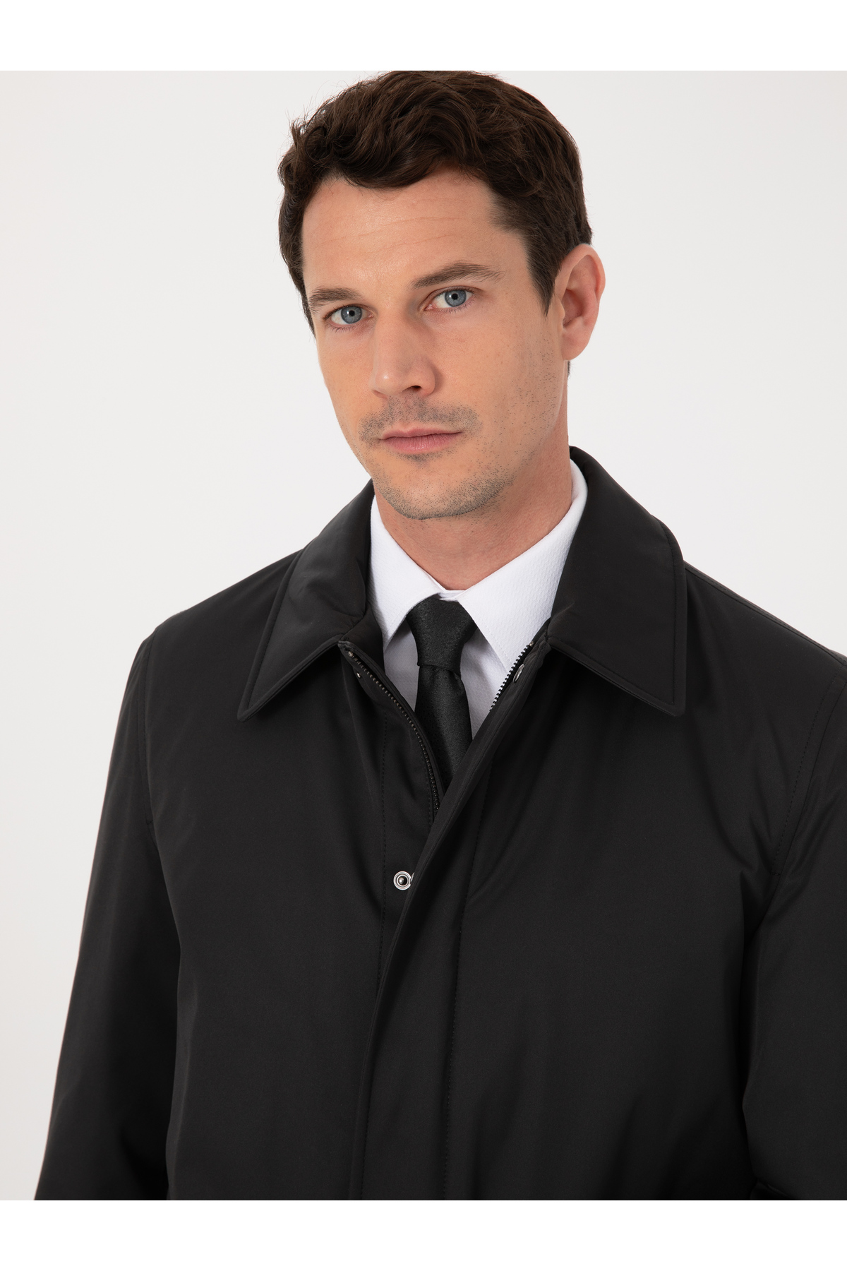 Cacharel  Siyah Gömlek Yaka Dolgulu Mont 50319253-VR046 - Görsel 2