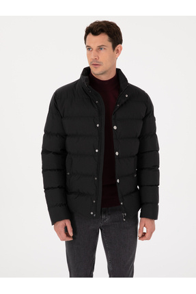 Cacharel Siyah Geniş Kapütone Kapüşonlu Mont 50319254-VR046