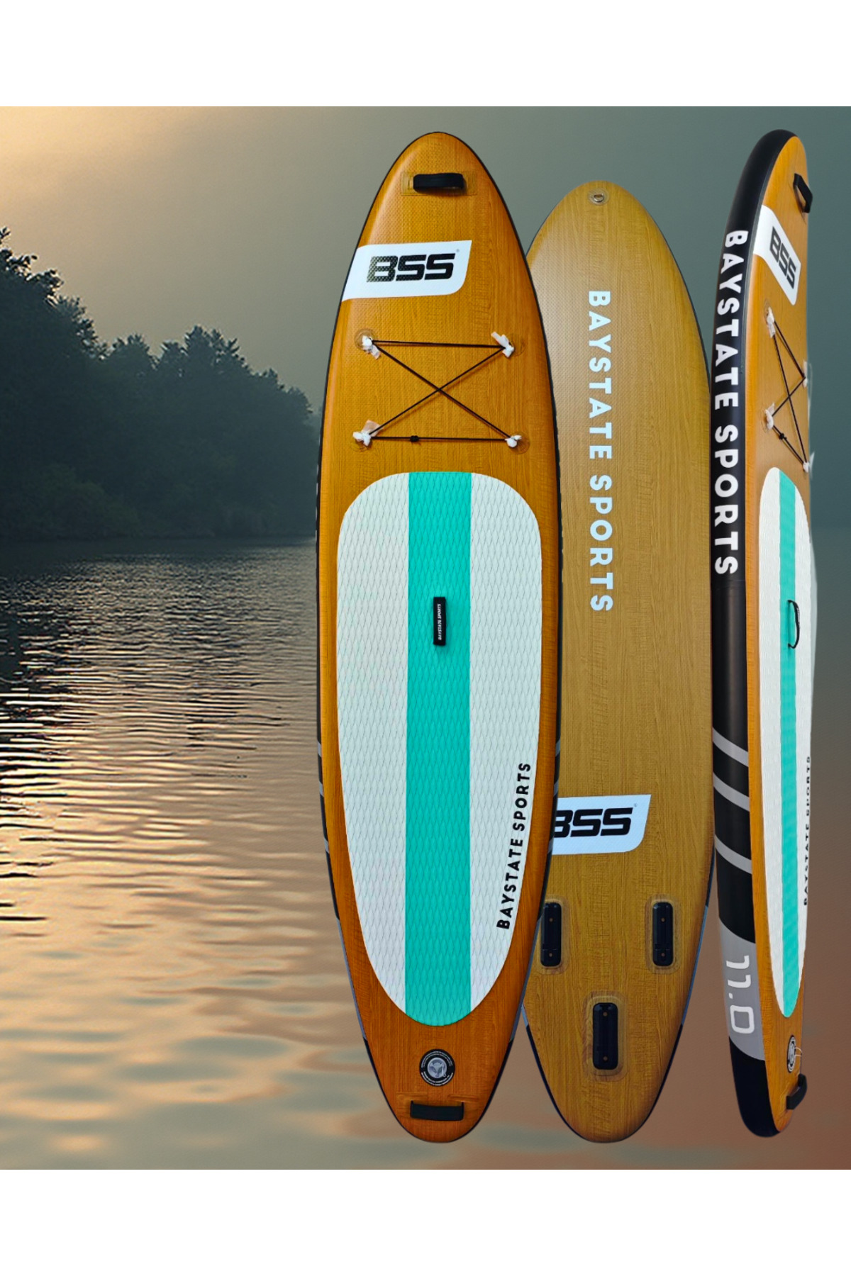 BAYSTATE SPORTS BSS Paddle Board - 335x86x15cm Paddle Board BAYSTATE SPORTS BSS Paddle Board - 335x86x15cm Paddle Board