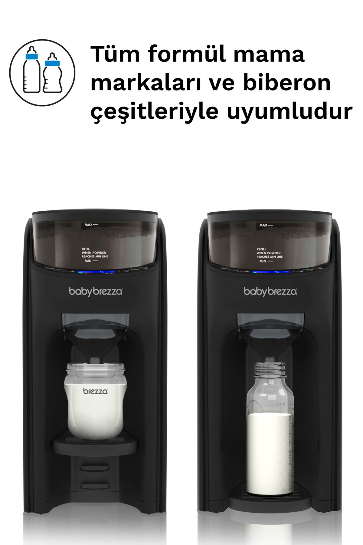 BABY BREZZA Formula Pro Advanced Otomatik Mama Makinesi Siyah fotoğrafı 4 (önizleme)
