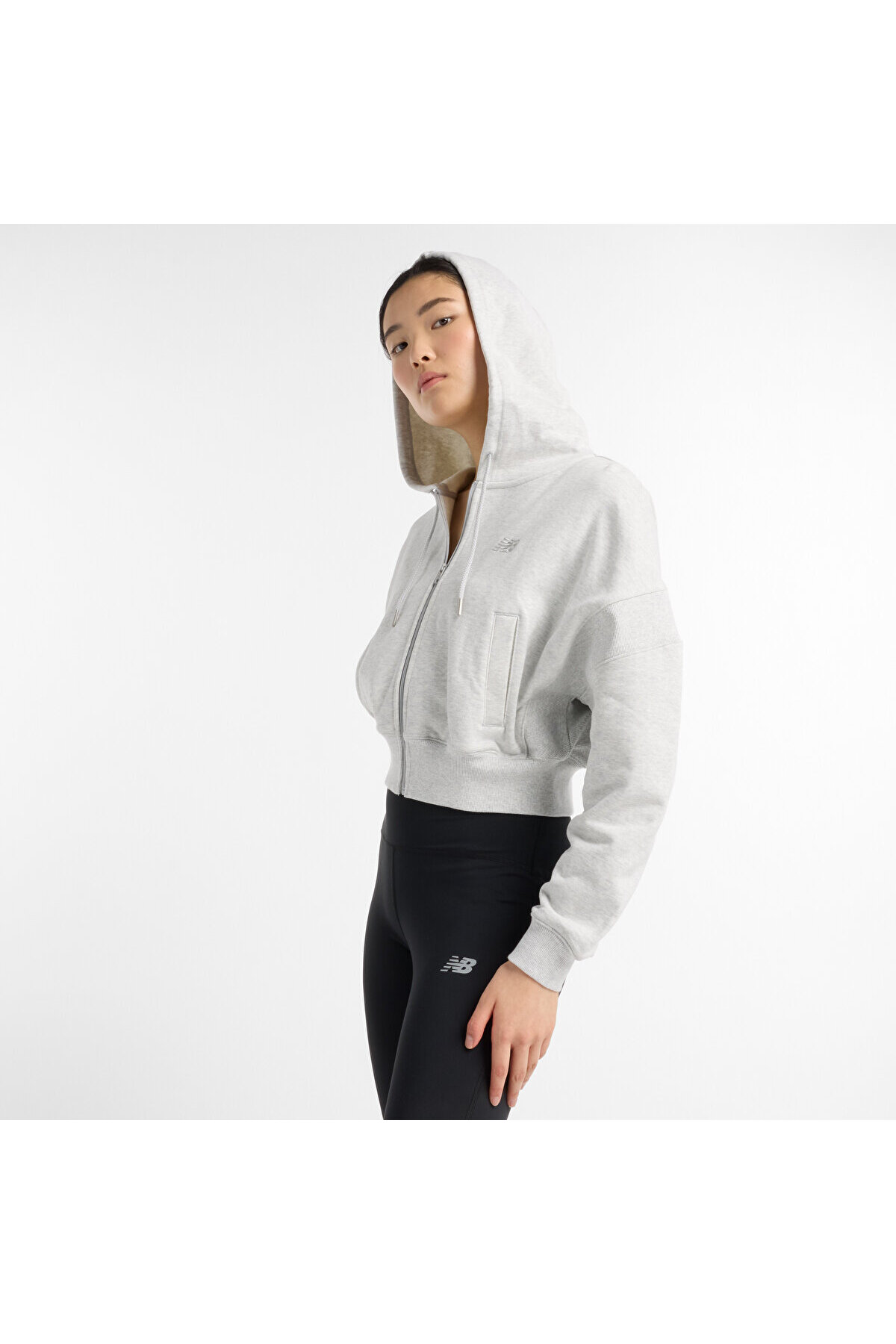New Balance Gri Kadın Sweatshirt görsel 8