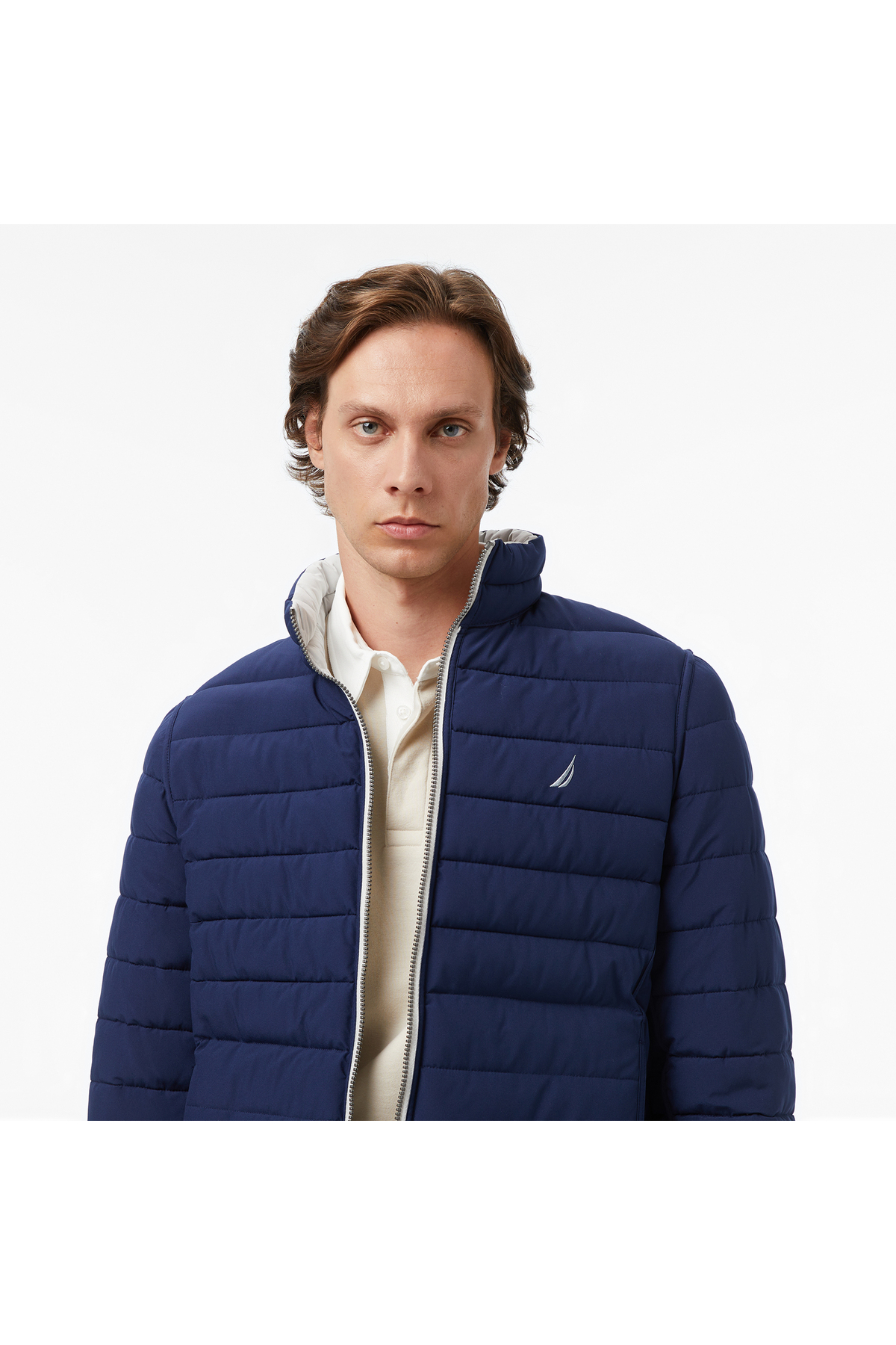 Nautica Erkek Gri & Lacivert Çift Taraflı Mont görsel 4