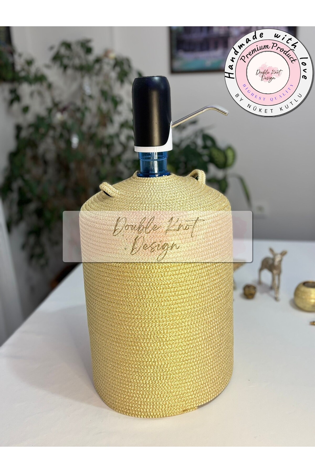 Carboy Pouch Decorative Basket - Organizer / Gift Wicker Jute Tress