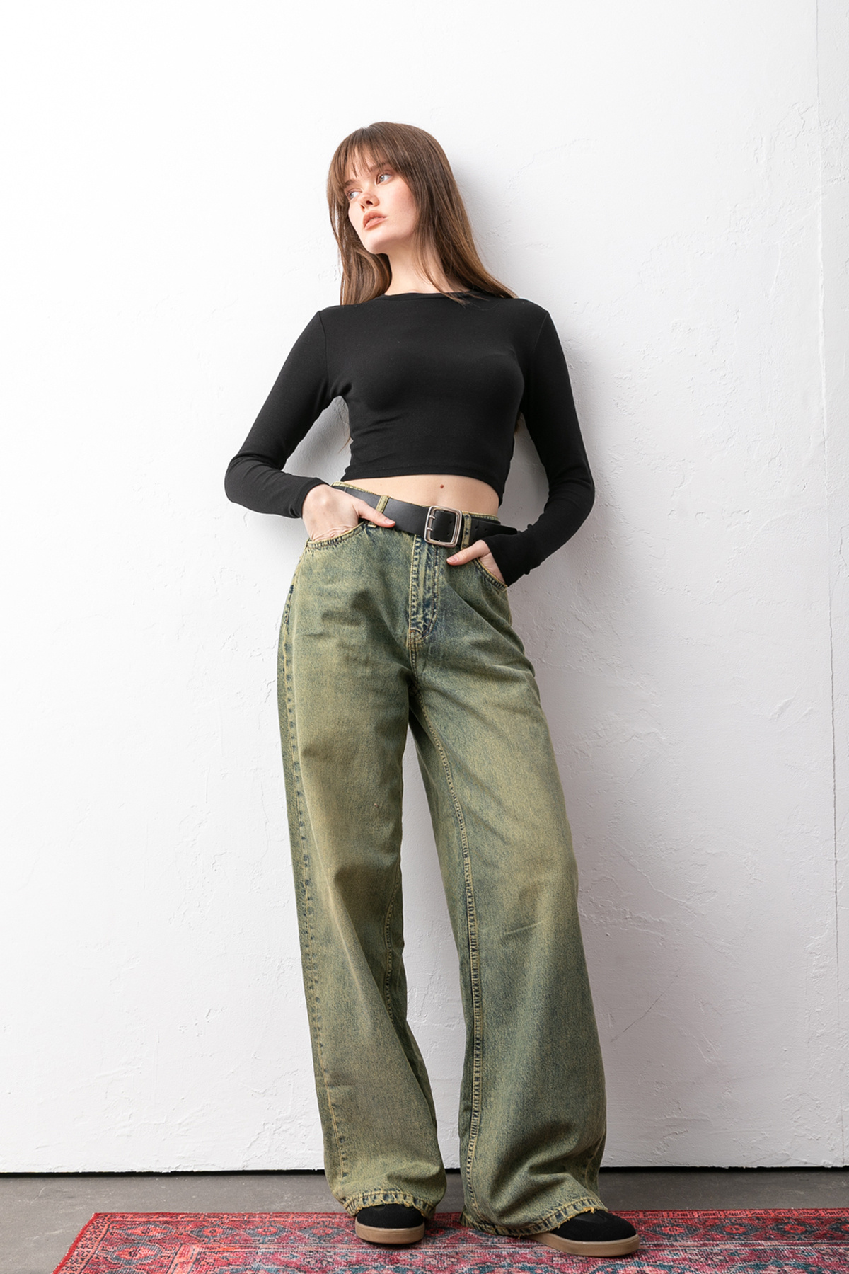 Pantastic Jeans  Richone eskitmeli loose fıt kadın jeans - Görsel 3