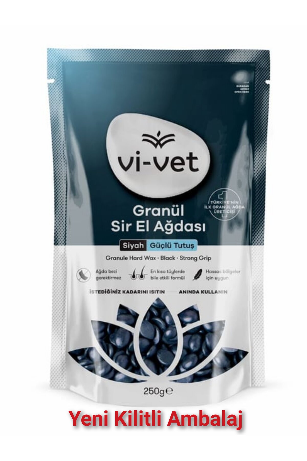 Vivet Soyulabilir Granül Boncuk Black Ağda 2×250 GR — ÇDŞ014 — تصویر 2 از 4