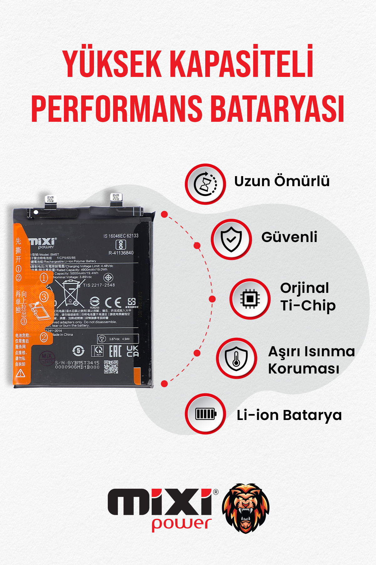 mixipower Xiaomi Mİ 13T / POCO X6 PRO / REDMİ NOTE 13 PRO 4G / Mİ