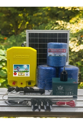 KORUYUCU ÇİT Koruyucu Domuz Ayı Kovucu Elektrikli Çit Sistemi Güneş Enerjili ...
