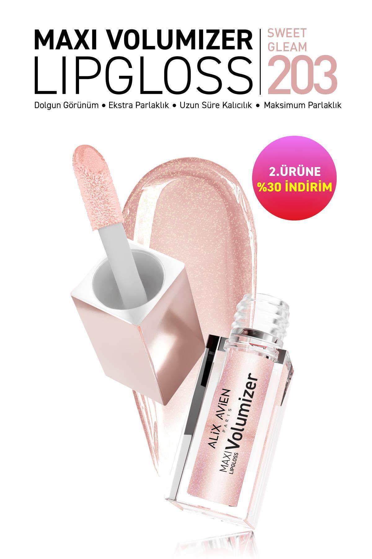 Alix Avien Maxivolumizer Lipgloss 203 - Magical Dust - Kalıcı ve Nemlendirici Ruj - Dolgunlaştırıcı Etki
