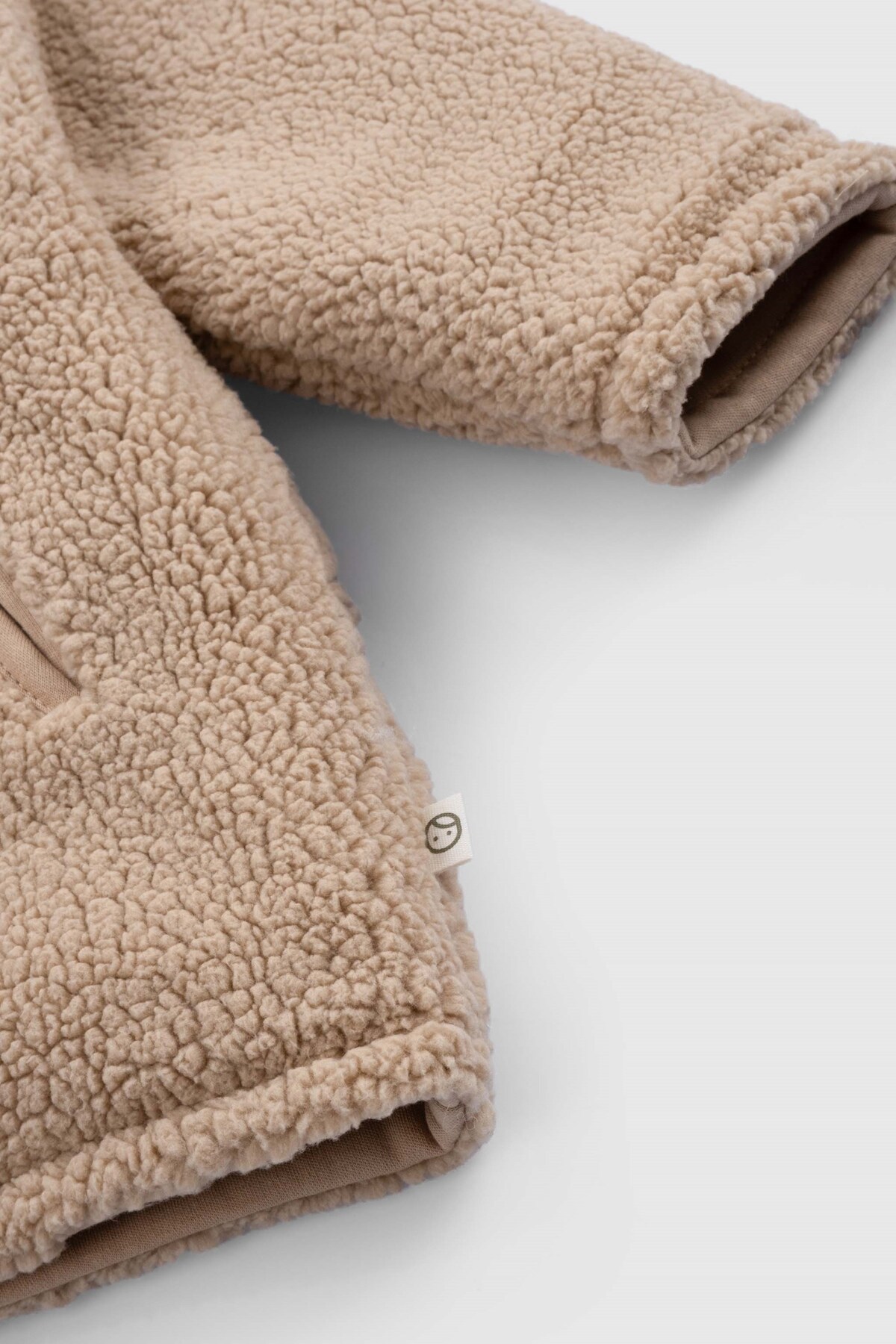 Little Gusto Wellsoft Kapüşonlu Bebek Ceket Bej fotoğrafı 5 (önizleme)