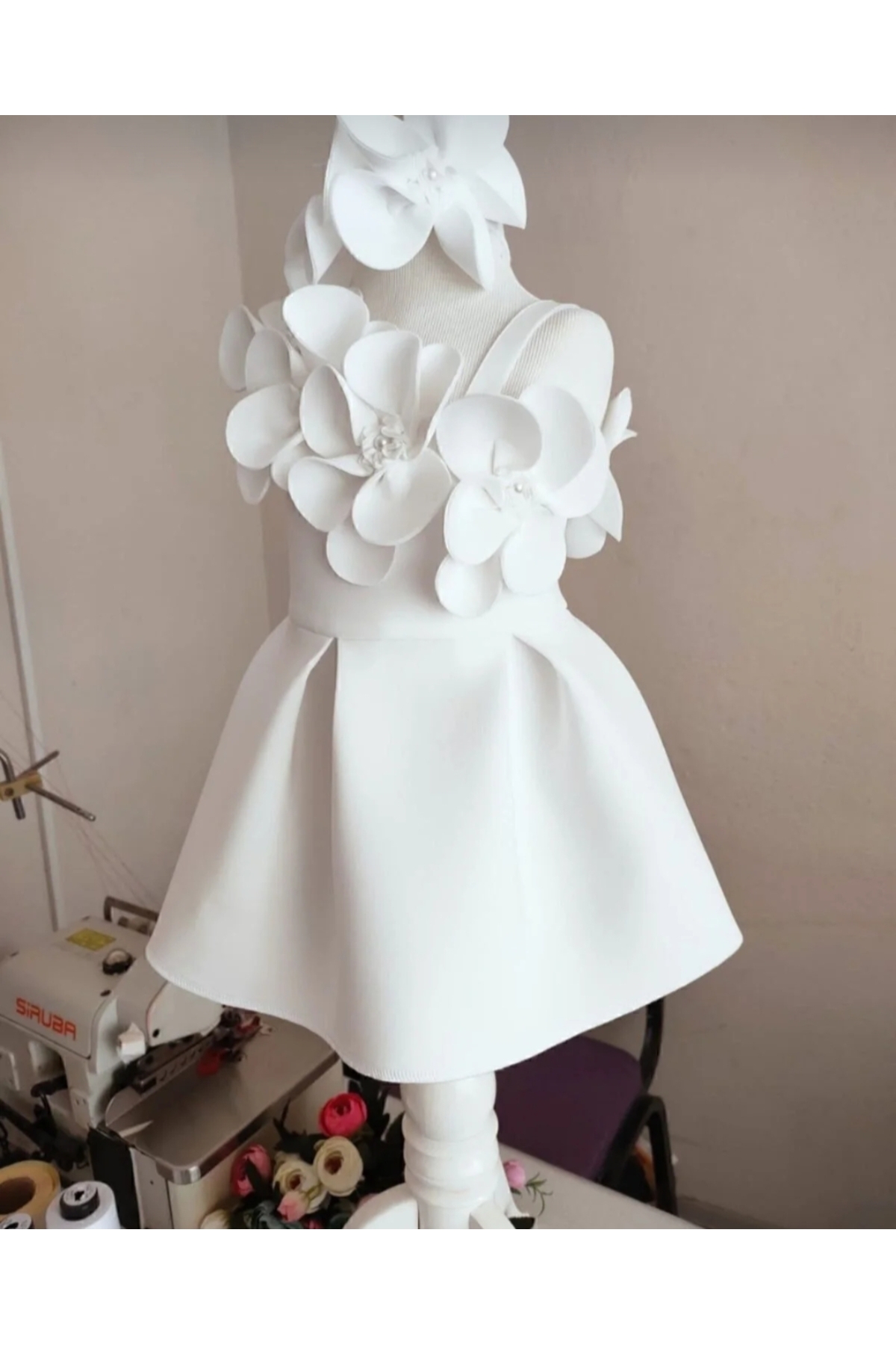 bright moon Kız çocuk Orkide elbise doğum günü, bayram, özel gün elbisesi fotoğrafı 2 (önizleme)