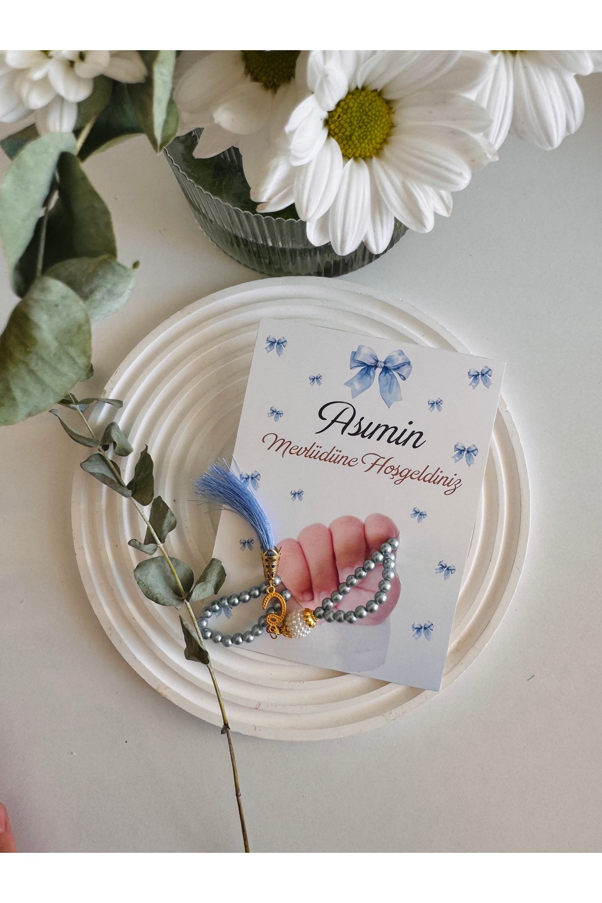 Mapel 15 Adet Tesbih Süslemeli Kart Doğum, Doğum Günü, Sünnet, Mevlüt Hediyeliği fotoğrafı 4 (önizleme)