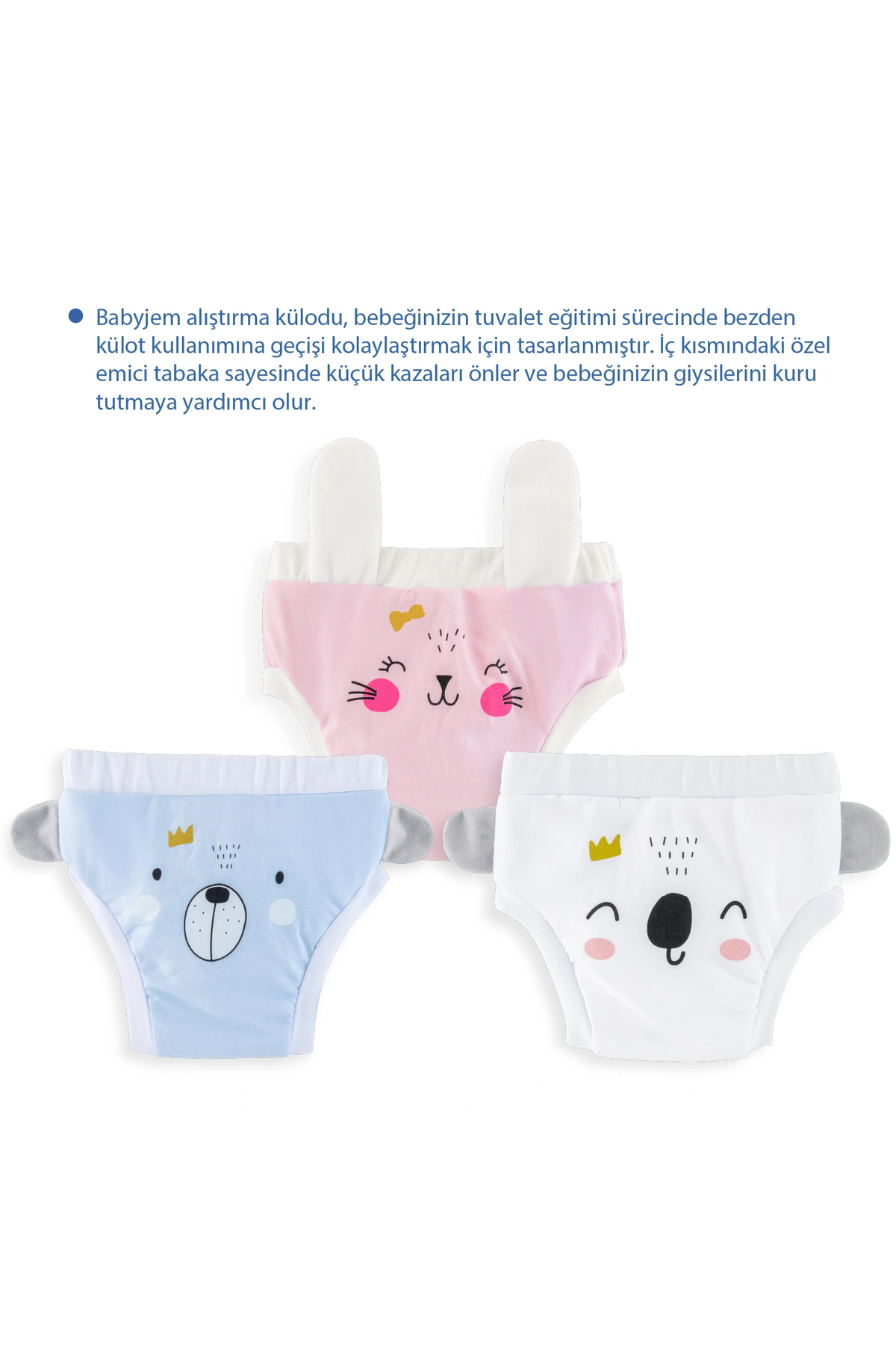 Babyjem Soft Alıştırma Külodu Beyaz 3 Yaş fotoğrafı 4 (önizleme)