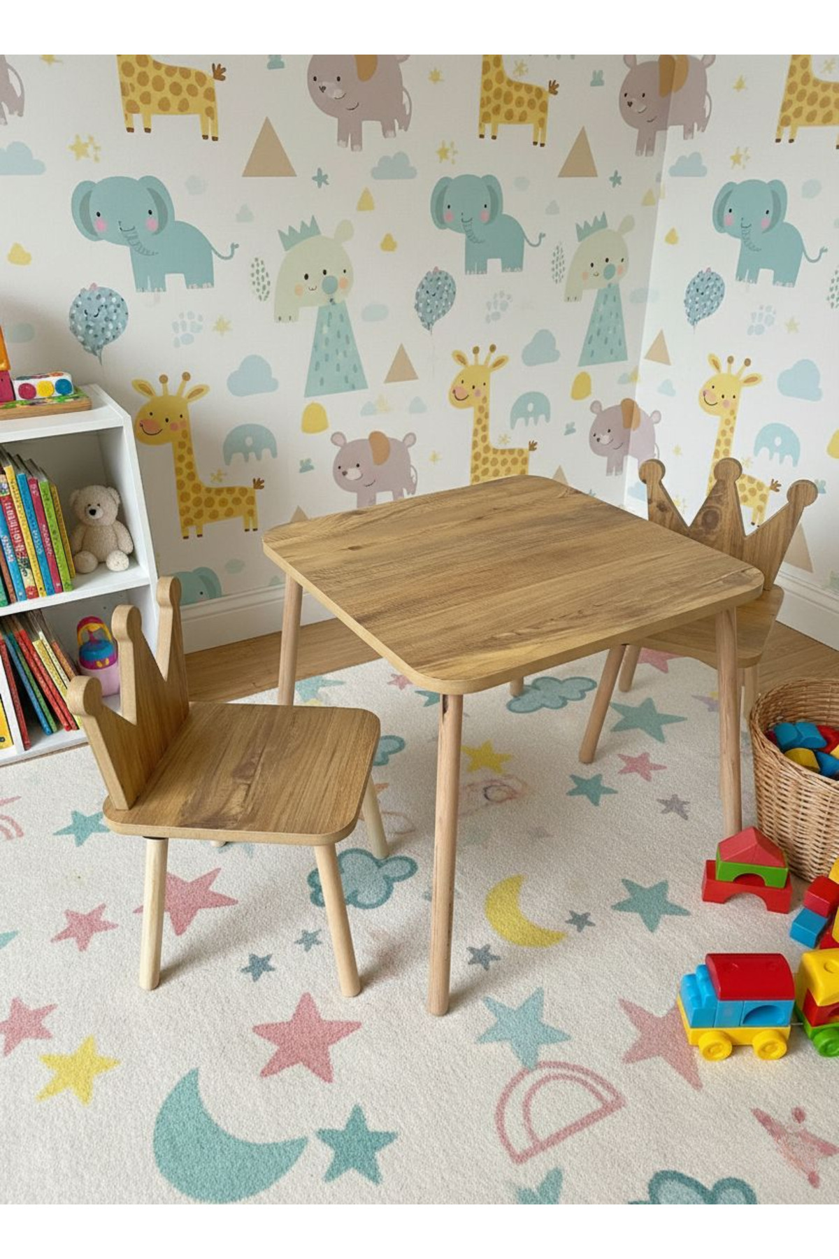 Children's Table Chair Set Activity Table Study Table 1 Table 2 Chairs