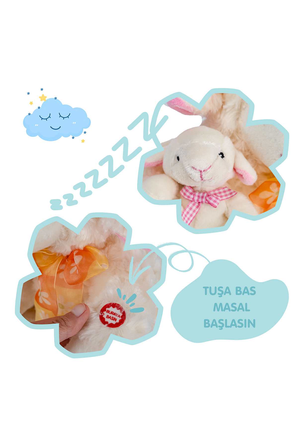 BİRLİK TOYS MASAL ANLATAN YAVRULU KUZU PELUŞ fotoğrafı 4 (önizleme)