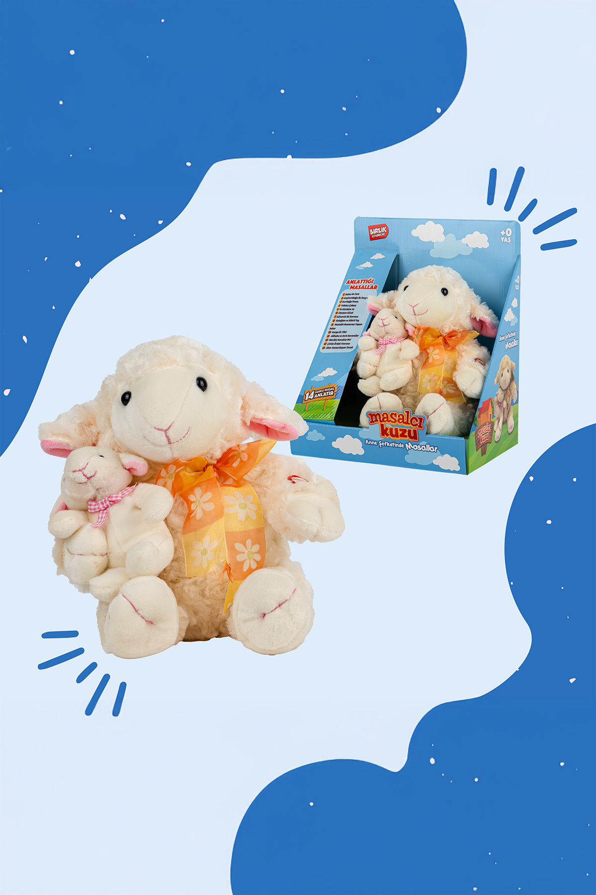 BİRLİK TOYS MASAL ANLATAN YAVRULU KUZU PELUŞ fotoğrafı 5 (önizleme)