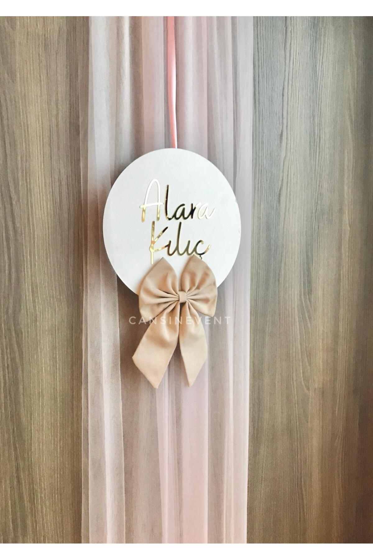 cansınevent Bebek Kapı Süsü | Doğum Odası / Hastane Odası Kapı Süsleme Fiyonk Detaylı 30cm fotoğrafı 5 (önizleme)