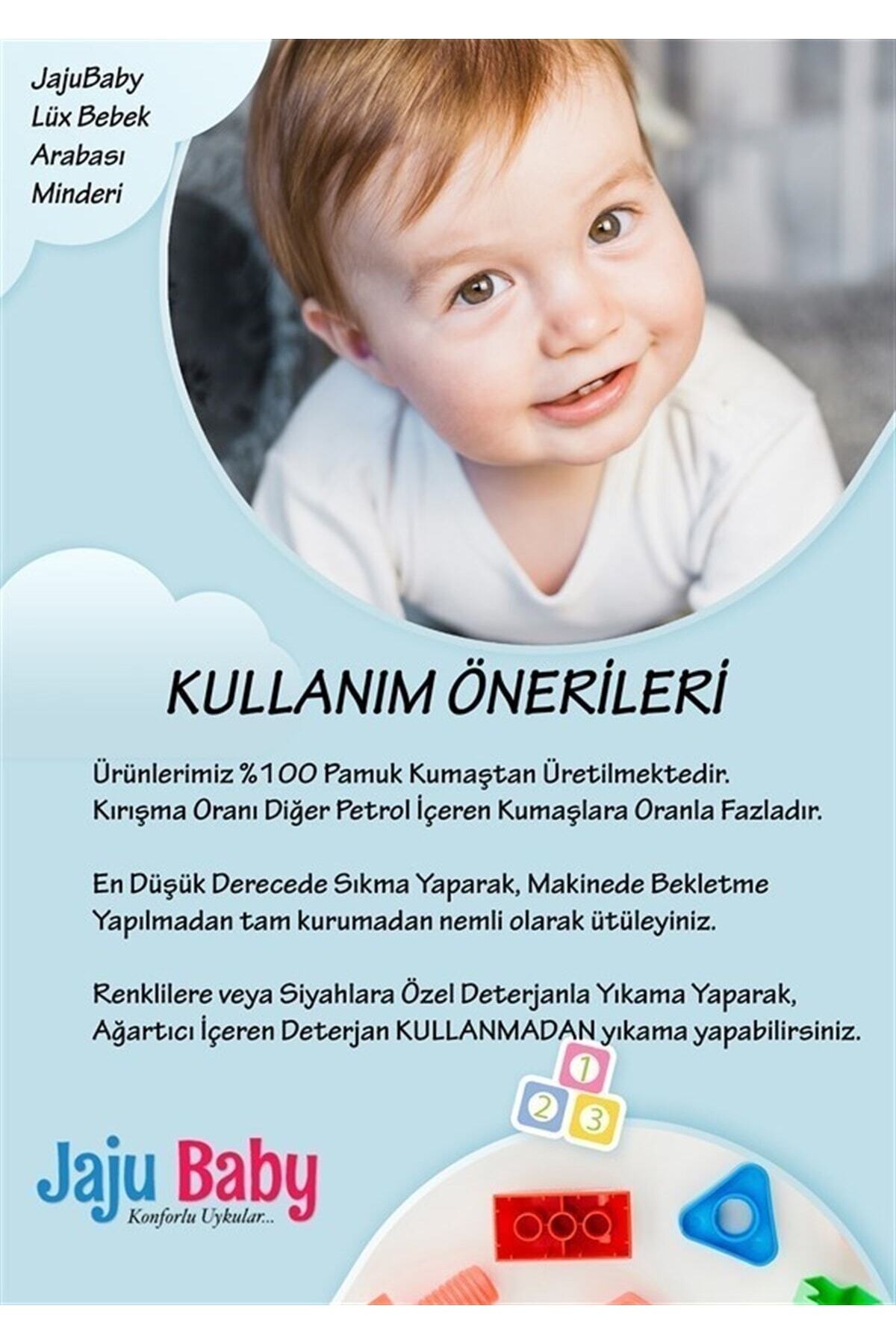 Jaju Baby Siyah Yıldız-kırmızı Kombineli Bebek Arabası Minderi fotoğrafı 3 (önizleme)