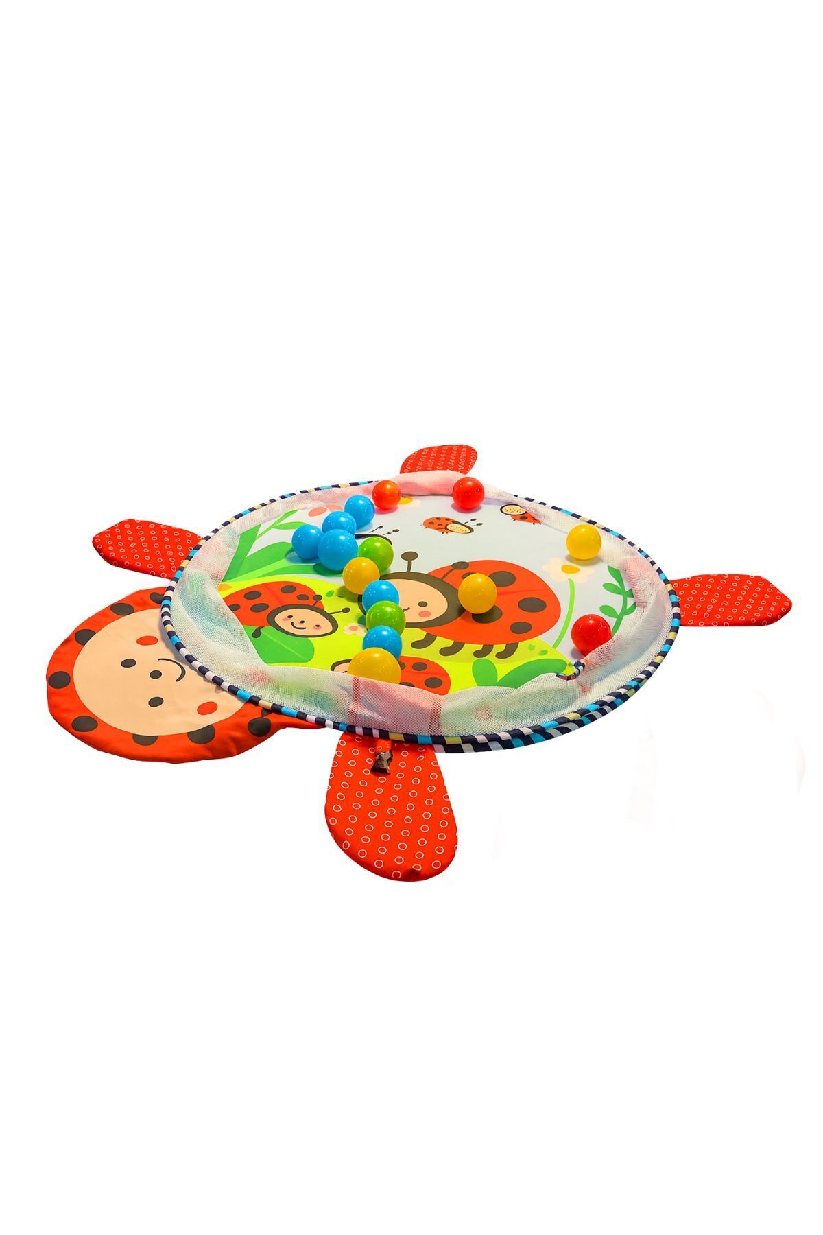 Budizzz Uğur Böceği Top Havuzuna Dönüşen Aktivite ve Oyun Halısı | 3'ü 1 Arada Aktivite Halısı fotoğrafı 2 (önizleme)