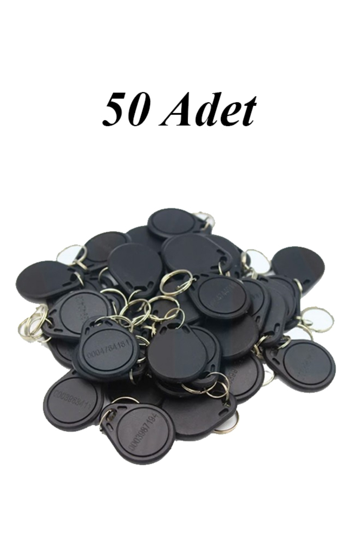 Smack Bio (50 ADET)125 Khz Proximity Anahtarlık, Göstergeç Anahtarlık, Manyetik Anahtarlık-Siyah