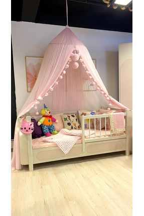 Bila Baby STQUEEN PREMİUM TÜL CİBİNLİK ŞEKER PEMBE (PİNK) 5 mt MİNİ LED IŞIKLI