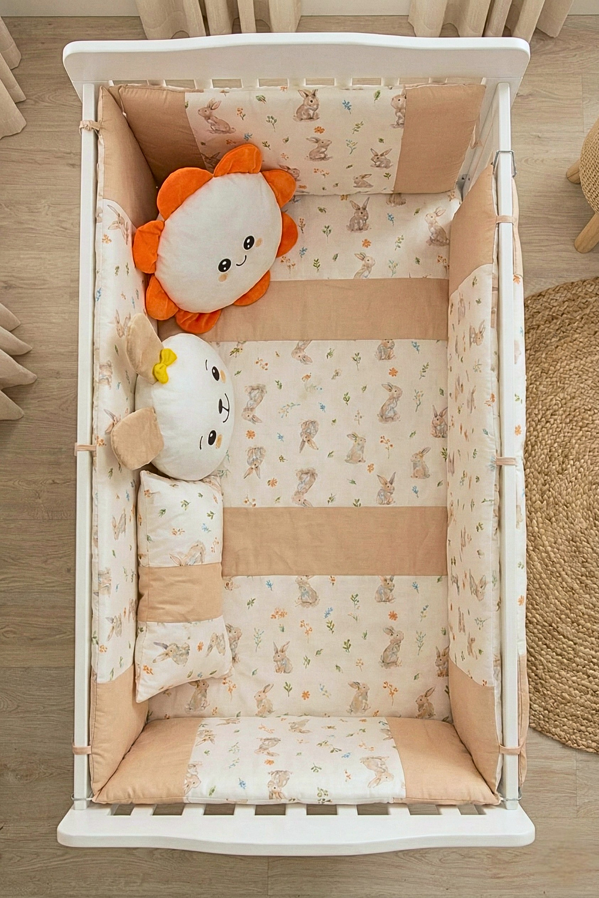 Kista Baby Bebek Uyku Seti Nevresim Takımı 80x130 Bunny Kahverengi fotoğrafı 5 (önizleme)