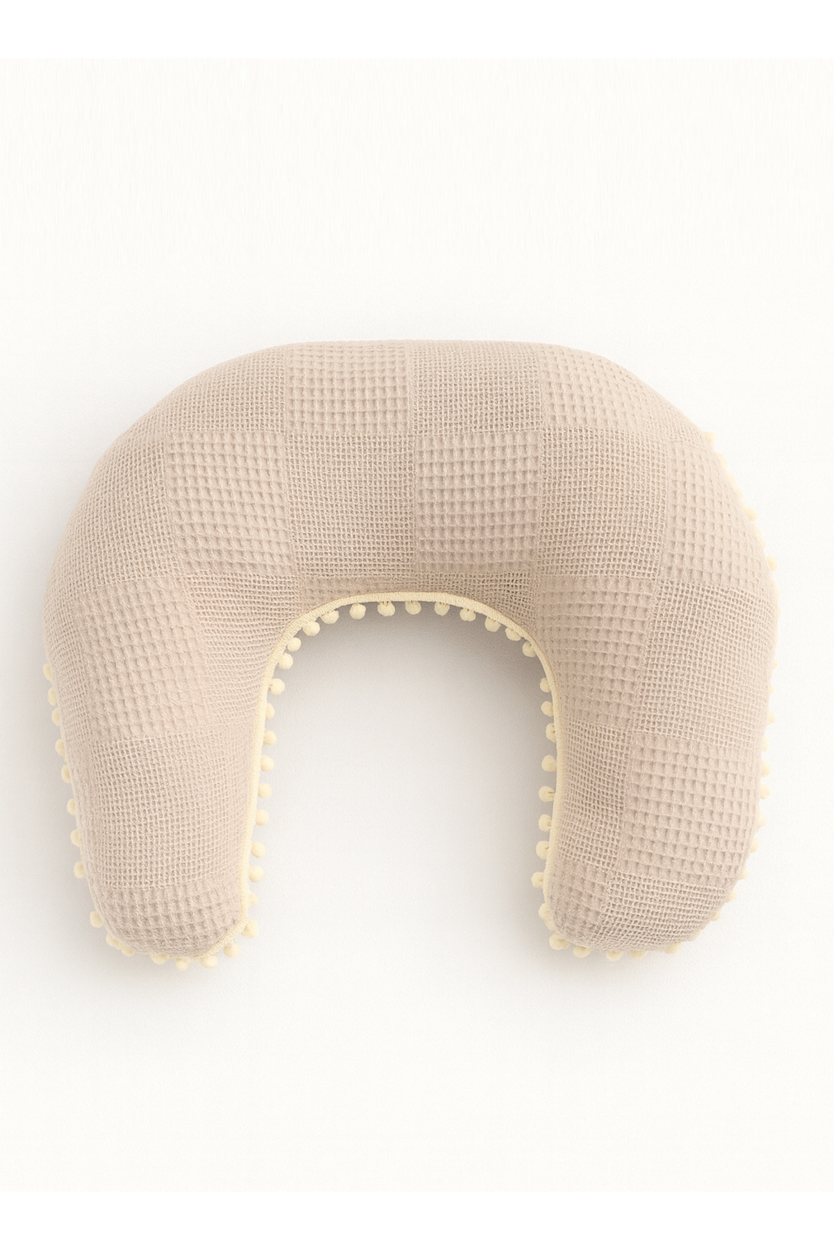 Jaju Baby Waflfe Kumaş Orman Ponponlu Çift Taraflı Emzirme Yastığı - Destek Minderi fotoğrafı 3 (önizleme)