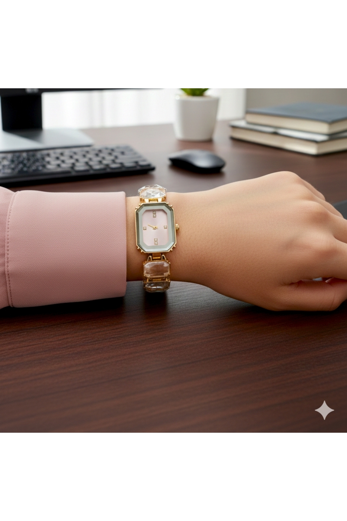 Women's Rhinestone Model Wrist Watch