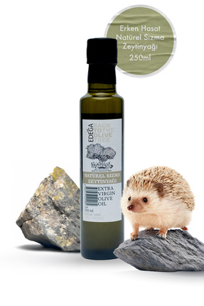 Edega 250 ML Soğuk Sıkım Zeytinyağı | Erken Hasat , Edremit Tipi Zeytin , Sızma