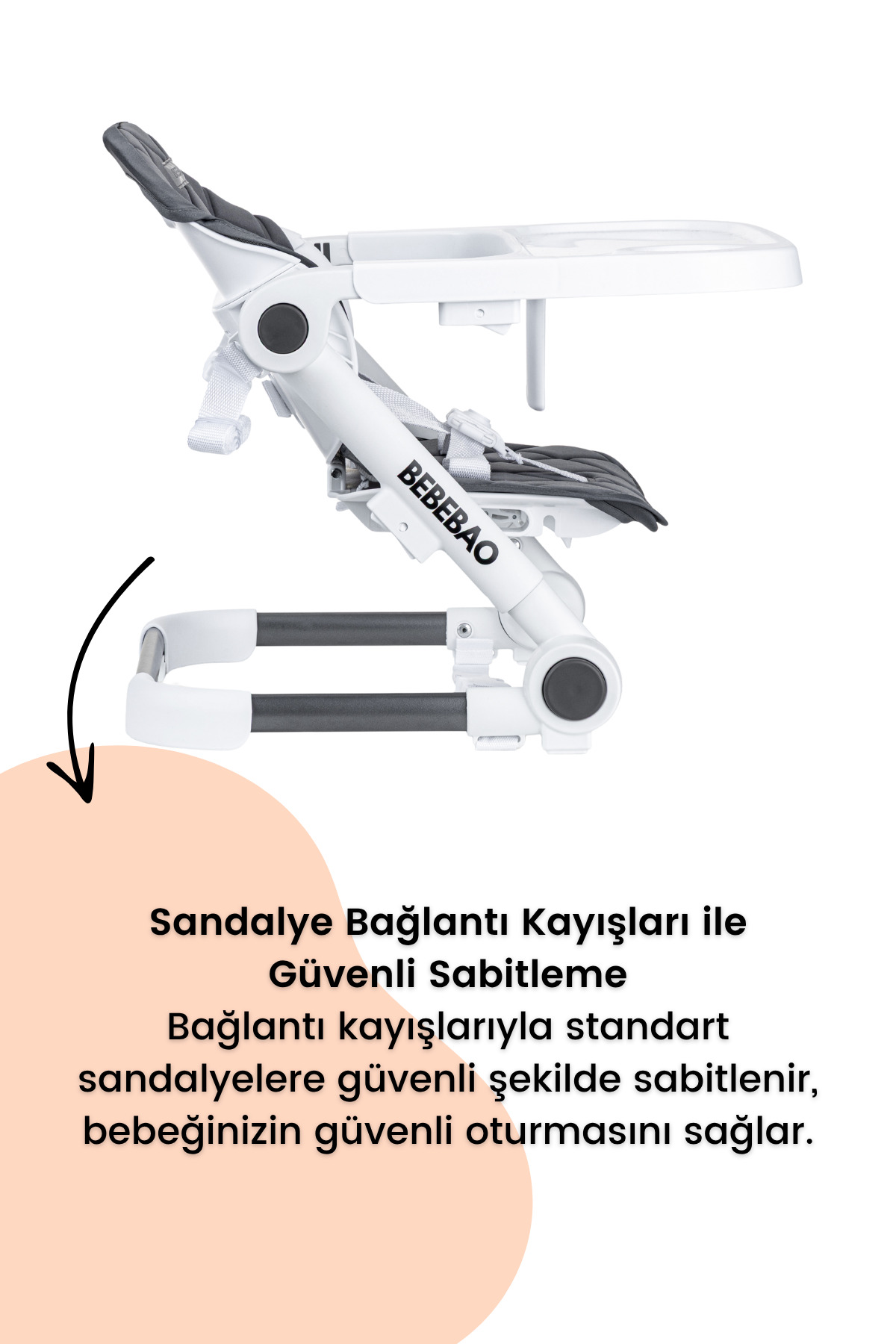 Bebebao Smart Portatif Mama Sandalyesi fotoğrafı 4 (önizleme)