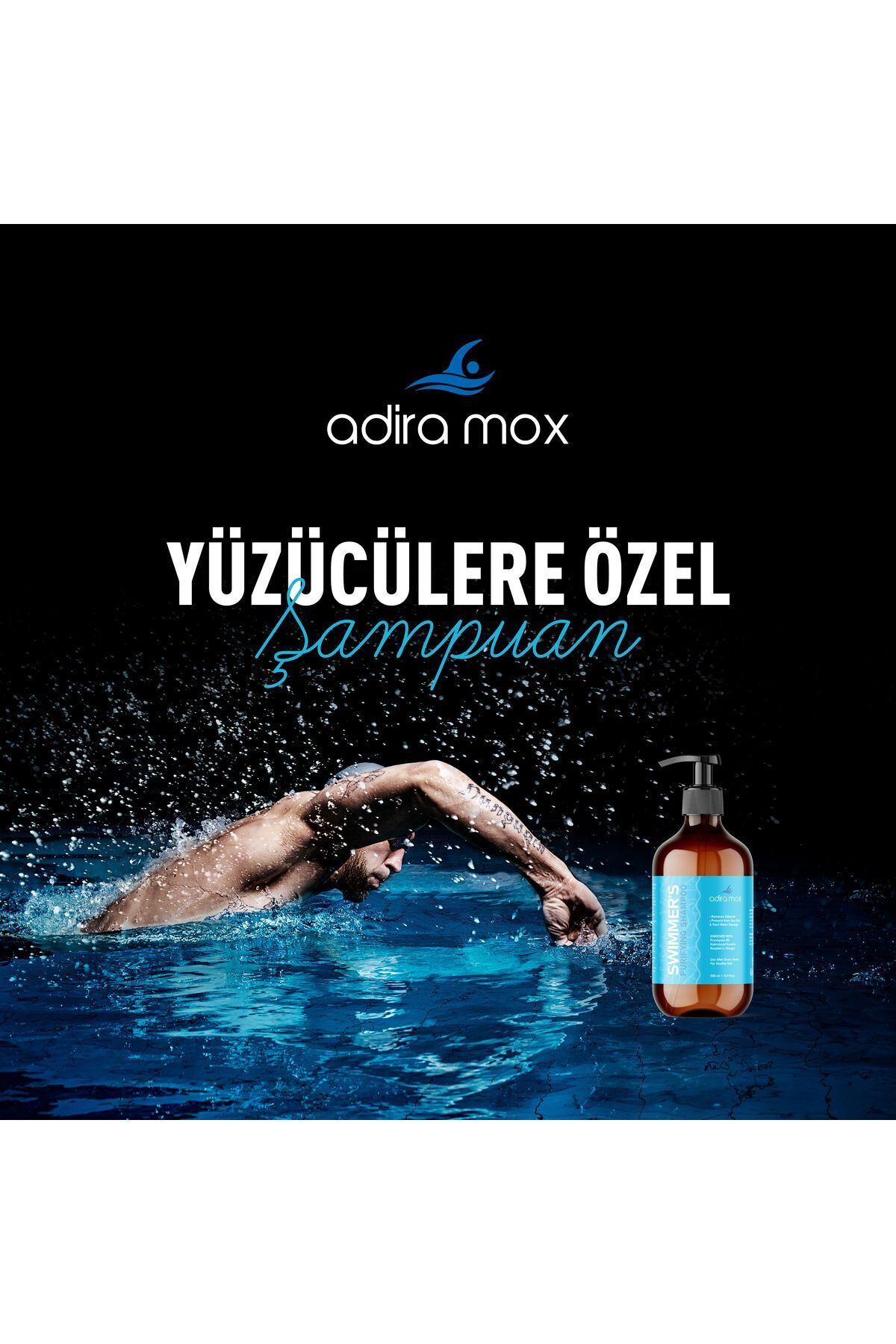 AdiraMox Deniz & Havuz Sonrası Onarıcı Saç Kremi – Keratin, Argan, Gliserin ve B5 Vitaminli 500 ml — 1981 — تصویر 8 از 9
