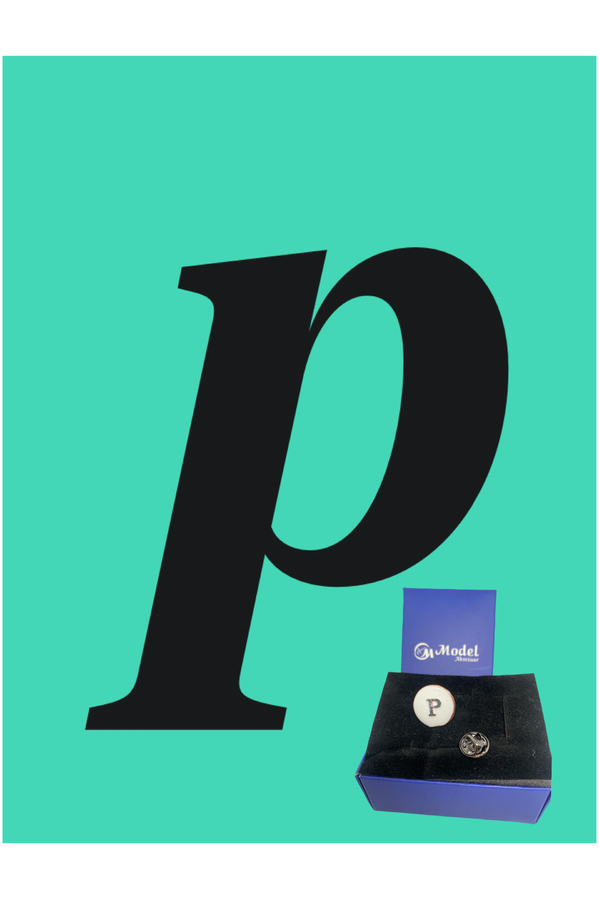 P Letter Badge
