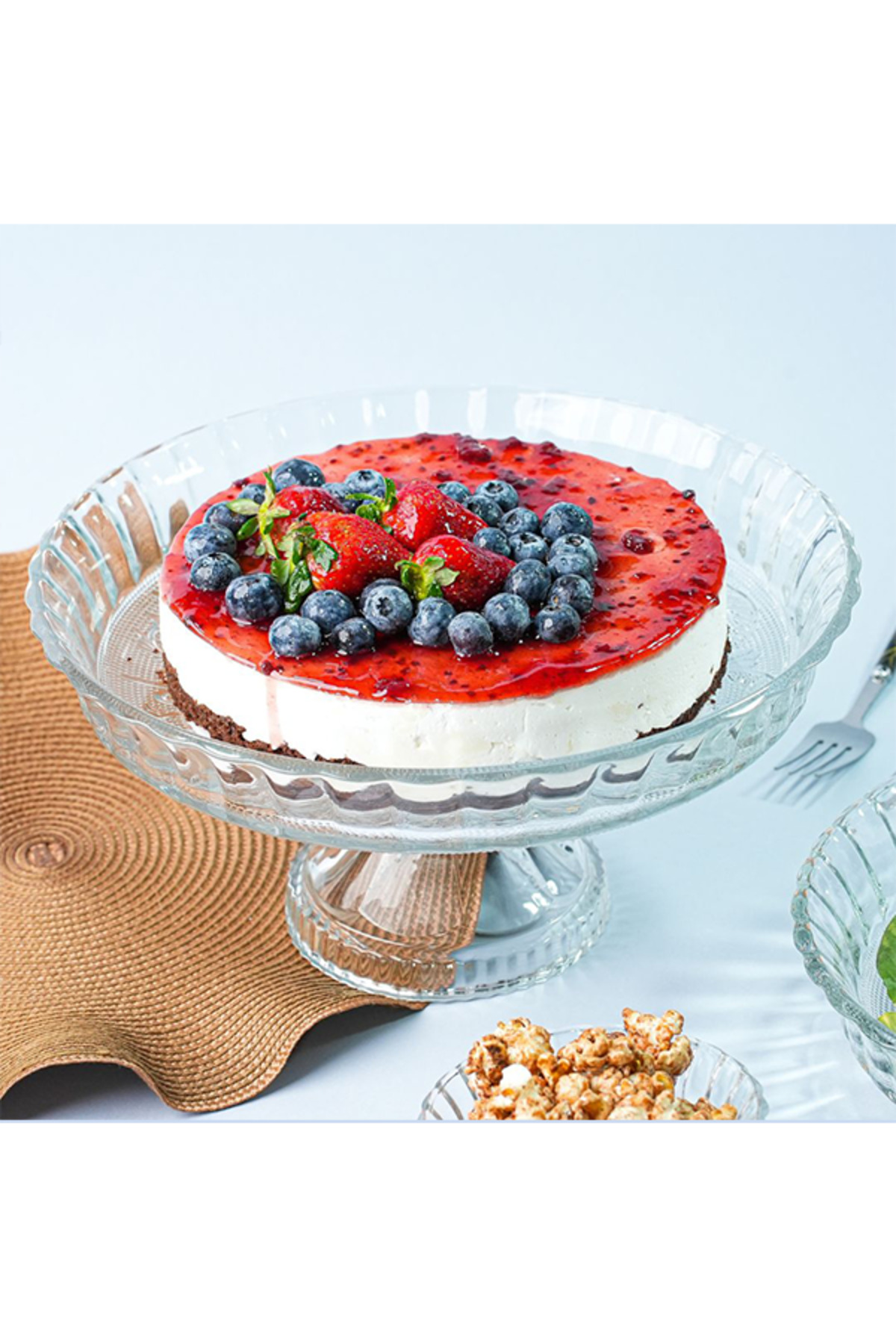 وعاء سلطة زجاجي كبير الحجم جودة عاليه