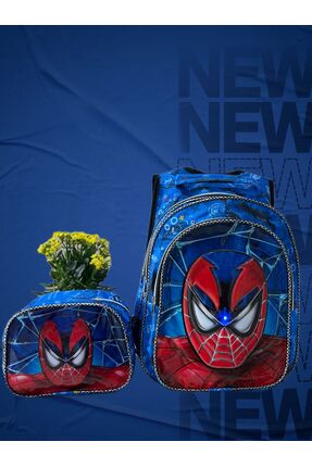 Home Işıklı Örümcek Adam Baskılı Beslenmeli Çanta