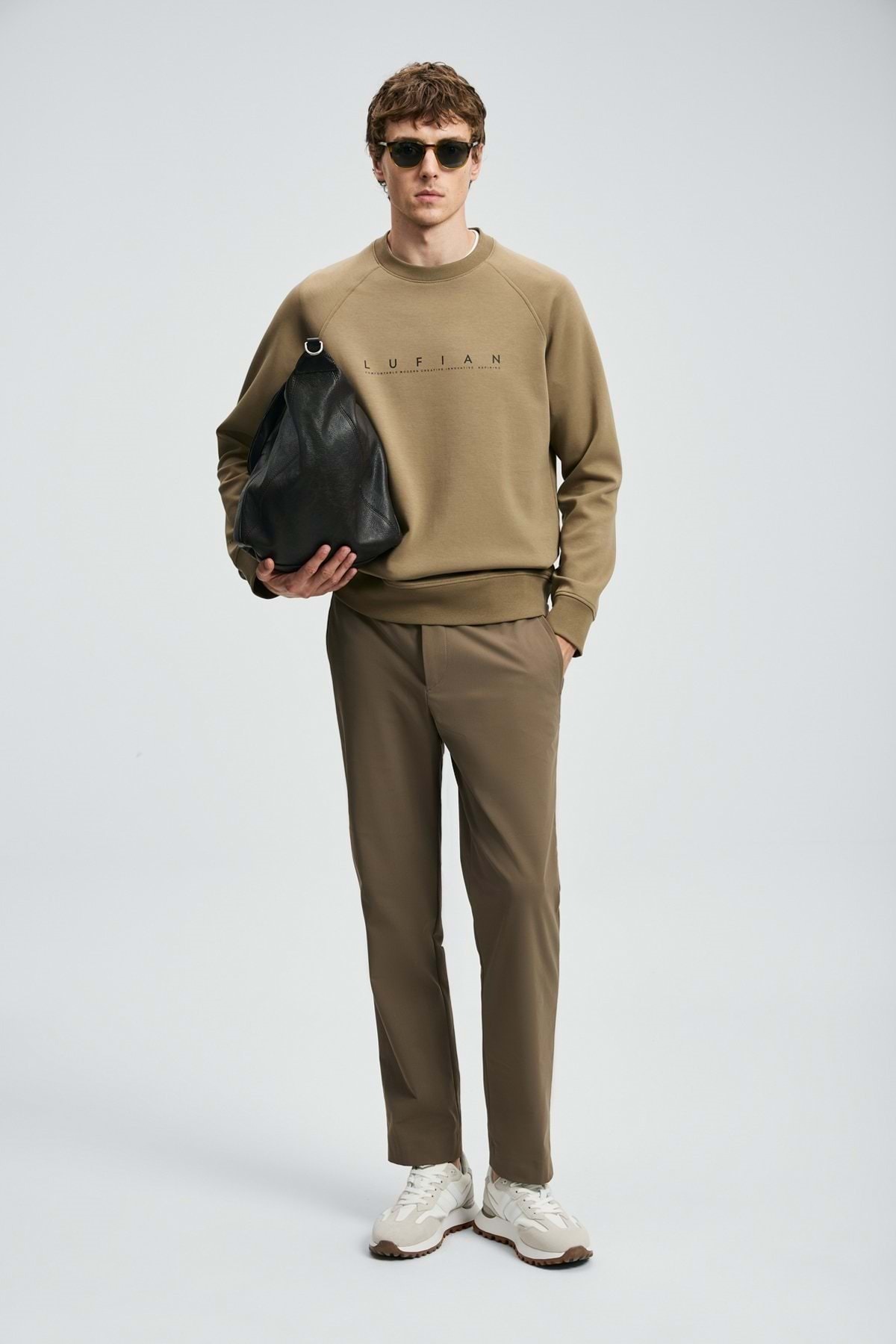 Lufian  112030177 Cooper Erkek Sweatshirt KUM - Görsel 3