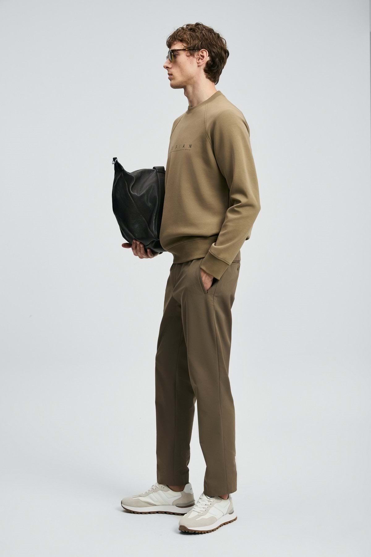 Lufian  112030177 Cooper Erkek Sweatshirt KUM - Görsel 4