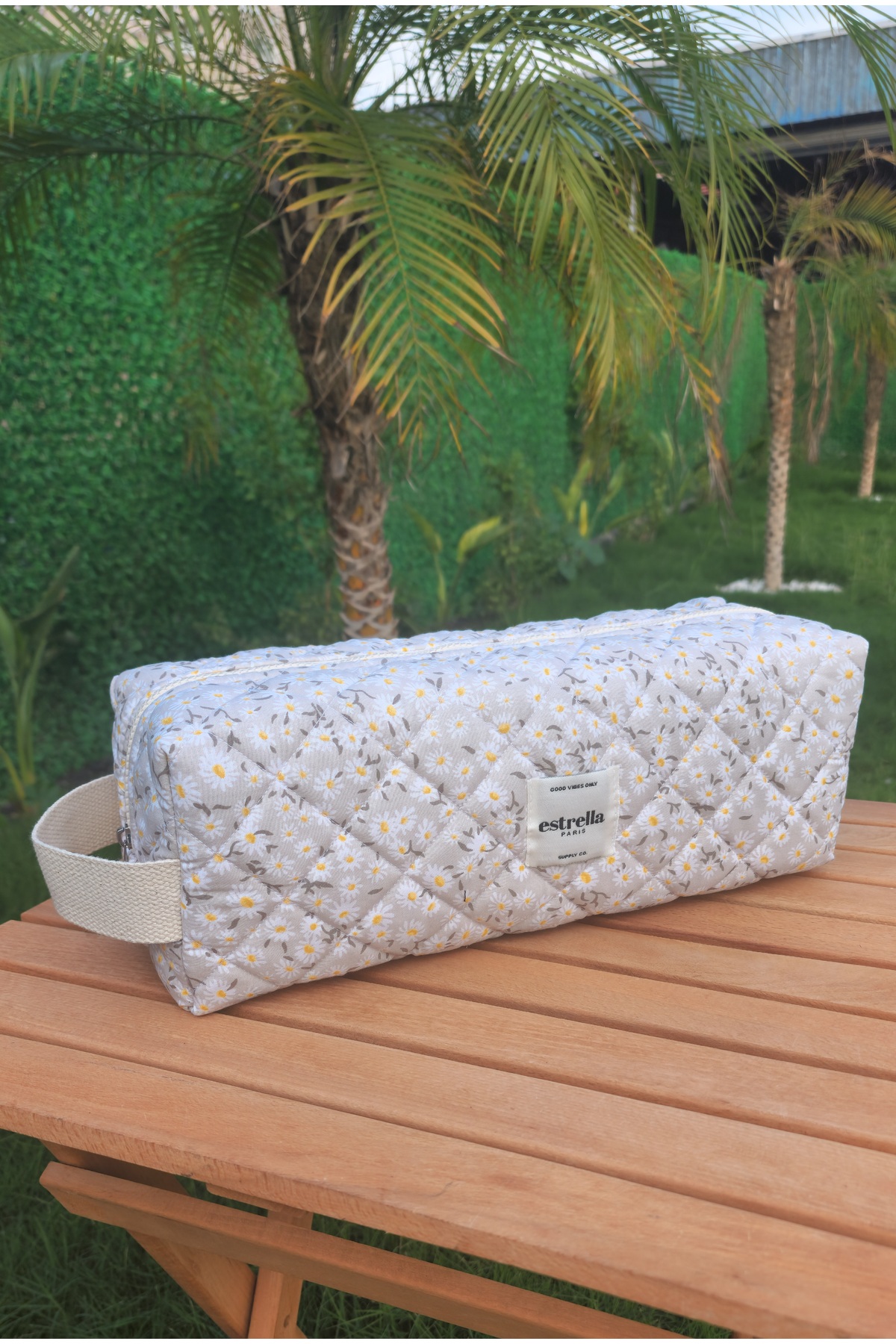 PAPATYA Dy-son Airwrap ve Tüm Saç Şekillendiriciler için XL Boy Seyahat, Makyaj Çantası BEJ KARE — بژ PP4646 — تصویر 2 از 5