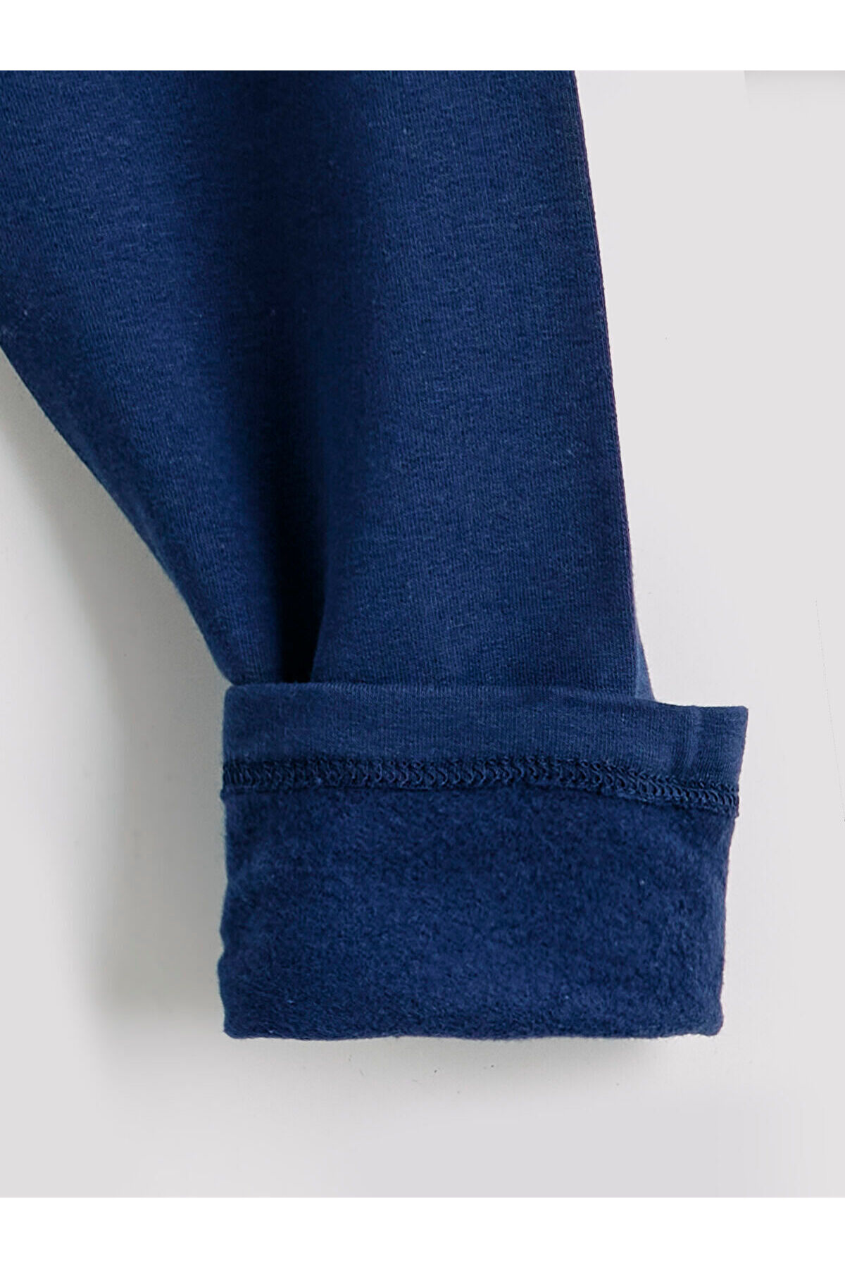 LC Waikiki Meral Collection Lacivert Beli Lastikli Stitch Baskılı Kız Çocuk Tayt fotoğrafı 4 (önizleme)