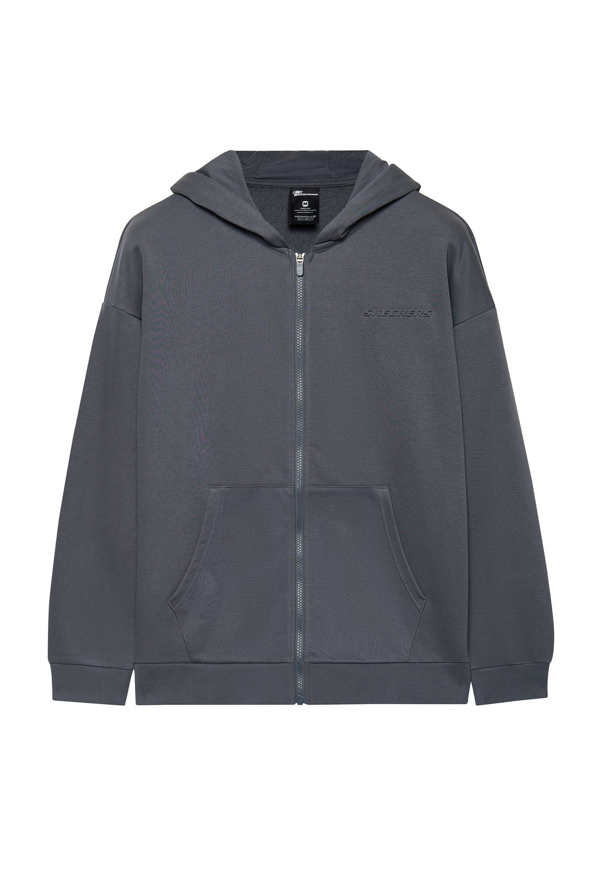 اسکچرز سویشرت مردانه خاکستری M Essential Full Zip Hoodie S2610014-3998