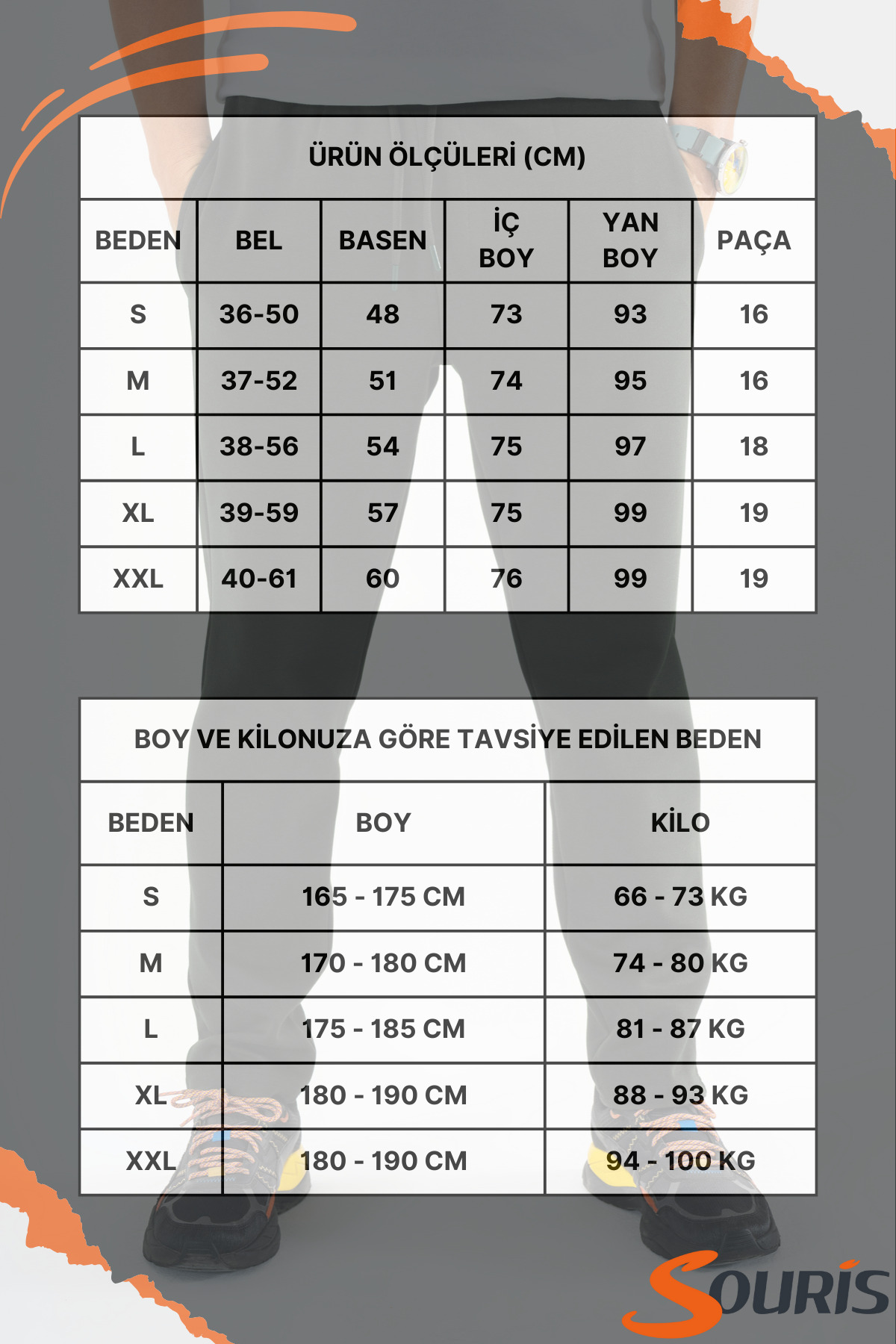 Erkek Lacivert Jogger Pantolon Rahat Kalıp Lastikli İpli Eşofman Altı — سرمه‌ای SW-16P20DZ — تصویر 5 از 6