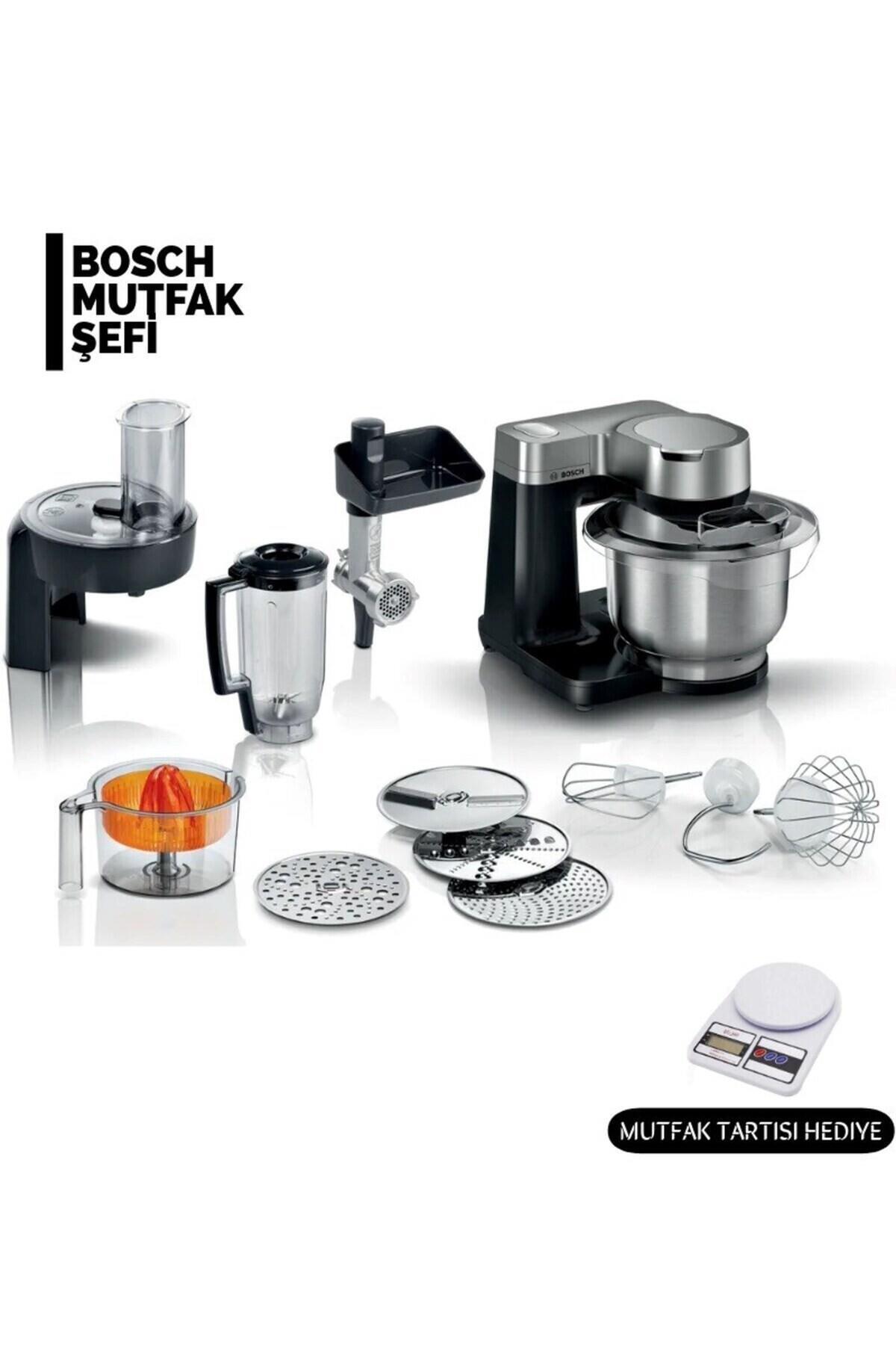 Bosch MUMS2VM40 Mutfak Robotu – 7 Hızlı, Çelik Hazneli Hamur Yoğurma Blender & Kıyma Makinesi