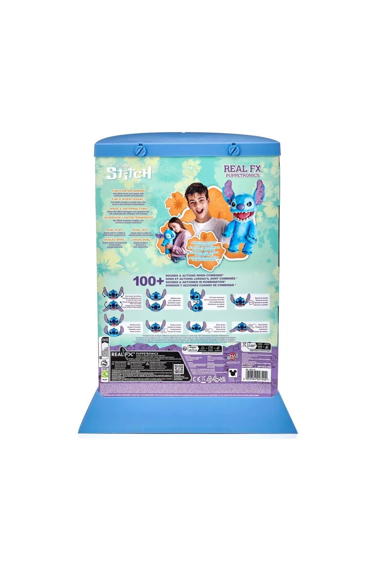 Ws Dis-1022 عروسک الکترونیکی دیزنی استیچ با صدای واقعی ۴۶ سانتیمتری