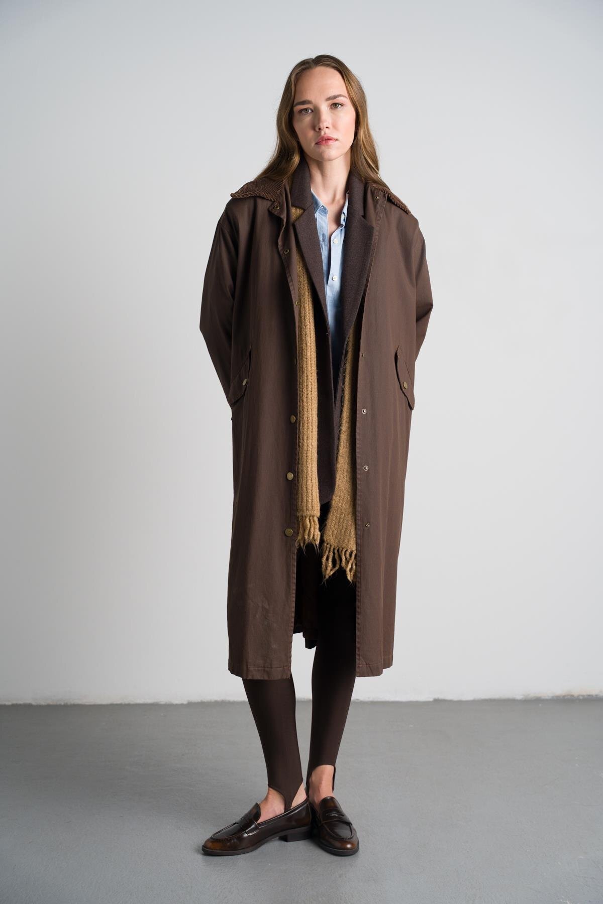 Nauve Prive  Mum Görünümlü Uzun Parka - Görsel 3