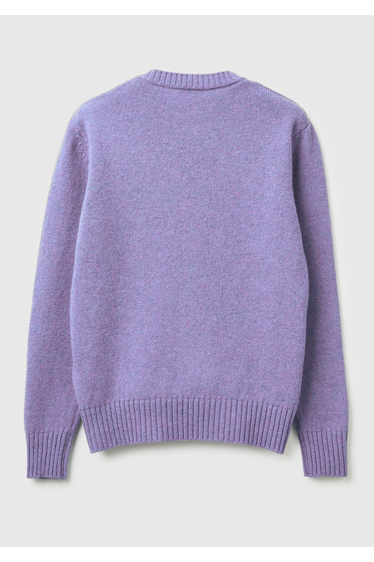 United Colors of Benetton  Kadın Koyu Lila Bisiklet Yaka Shetland Kazak - Görsel 4