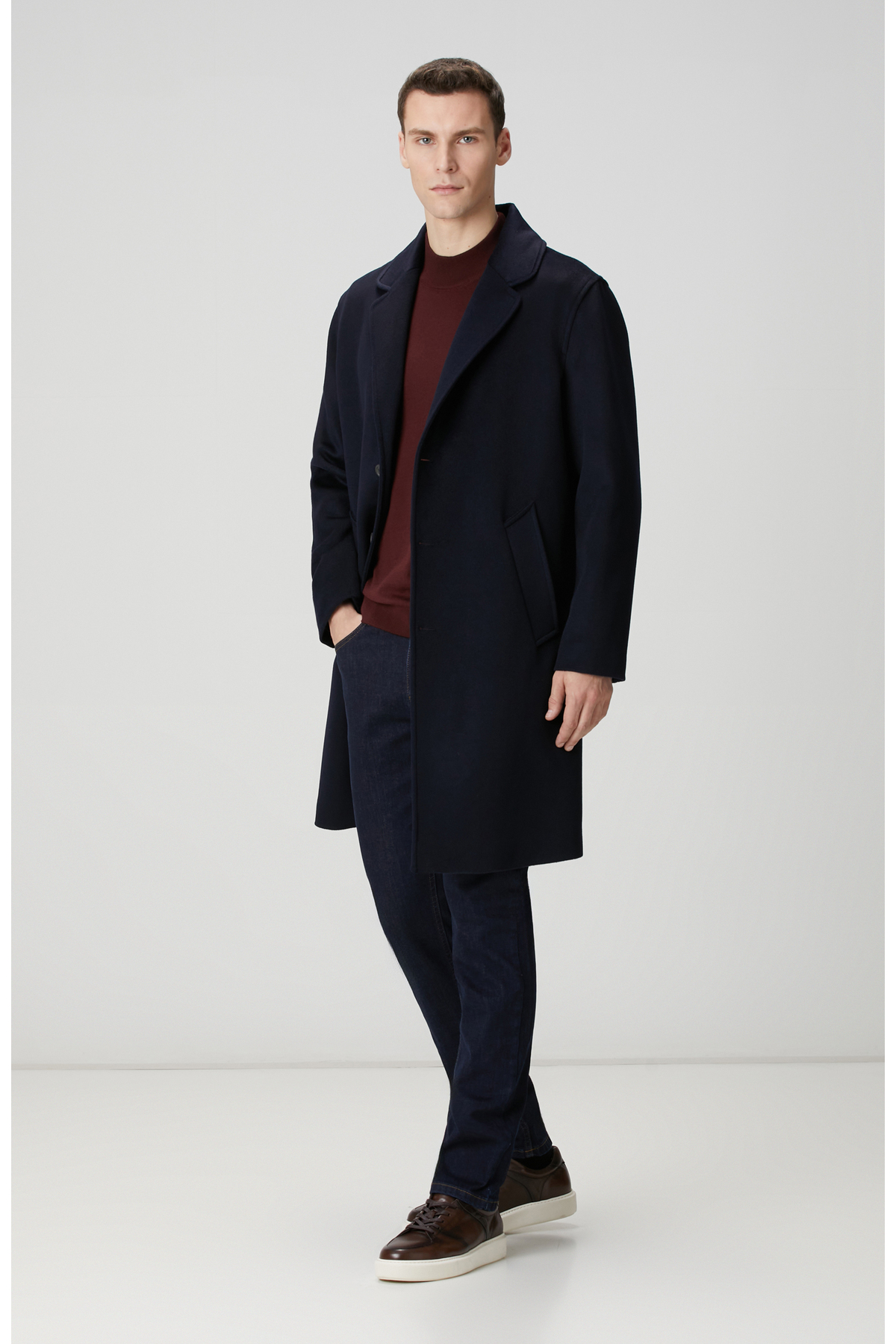 Network  Lacivert Limited Yün Palto