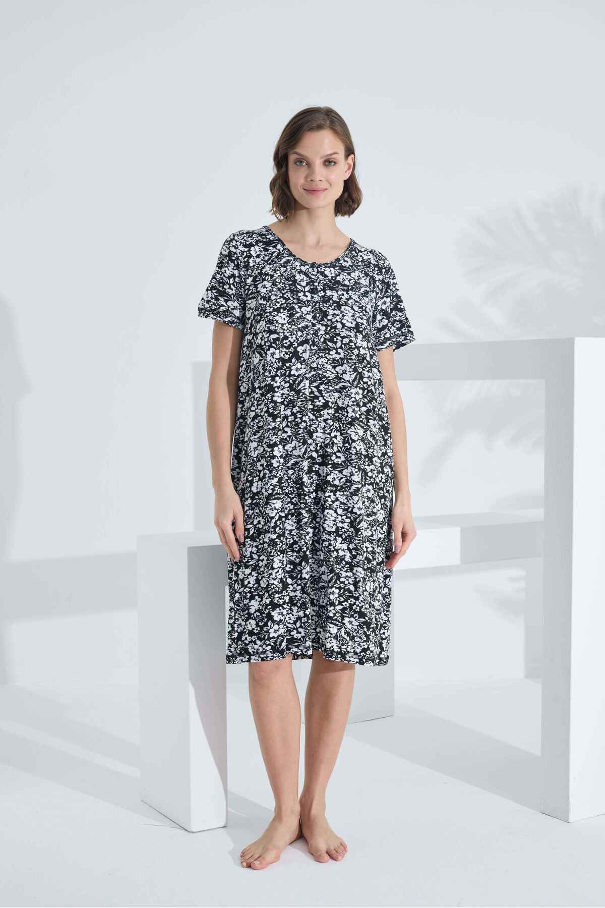 Etoile Bambu Kısa Kol Yazlık Kadın Elbise 72242