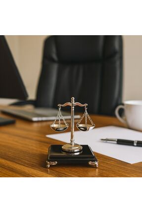 cs Krom Adalet Terazisi Silver Ofis Makam Büro Hediyesi
